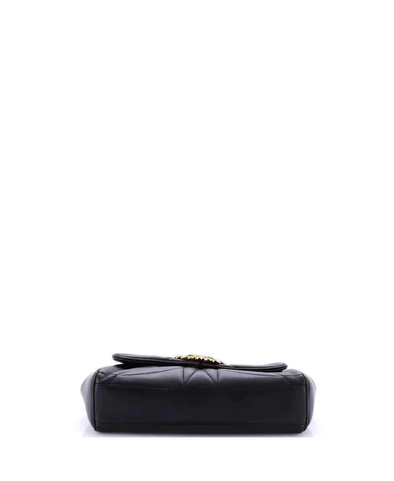 Pre-Owned Dolce & Gabbana Large Devotion Soft Shoulder Bag Quilted Leather