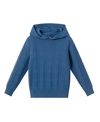 Andy & Evan Toddler Boys Toddler/Child Blue Checkered Hooded Sweater