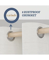 Awesome Home 100% Blackout Cotton Blend Thermal Grommet Curtains, 2 Panels