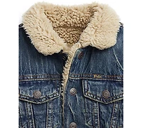 Polo Ralph Lauren Toddler and Little Boys Teddy Fleece–Lined Denim Trucker Jacket