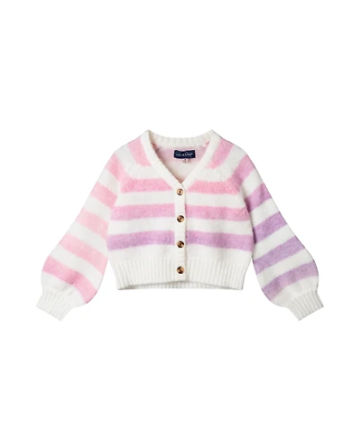 Andy & Evan Toddler/Child Girls Striped Ombre Cardigan