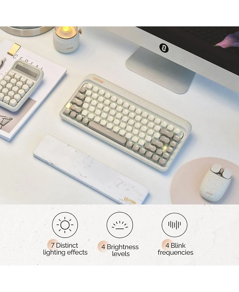 Zero Artz Mechanical Keyboard, 75% Rechargeable Hot-swappable Keyboards with 3 Types Connection for Windows, Mac Os, Linear Switches