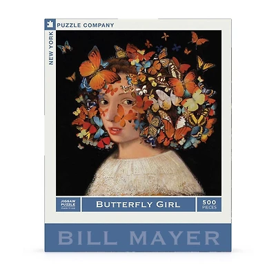 New York Puzzle Company Butterfly Girl 500 Piece Puzzle