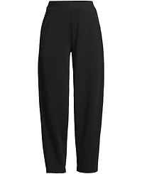 Lands' End Women's Petite Sport Knit High Rise Barrel Ankle Pants