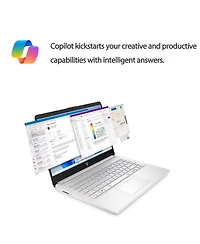Hp Essential 14" Entry Traditional Laptop Intel N-Series N150 4GB Ram Intel Graphics 128GB eMMC Storage Windows 11 Home Hd 60Hz - Silver