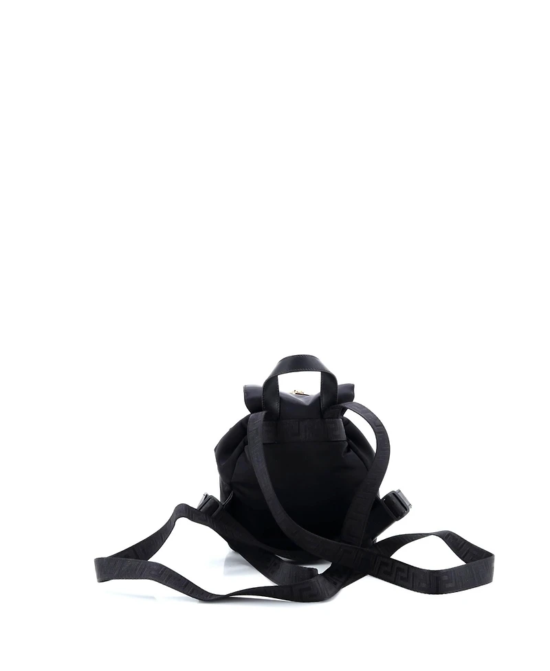 Pre-Owned Versace Small Medusa Drawstring Backpack Nylon