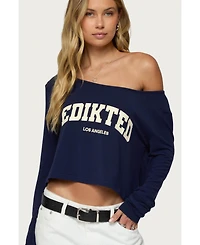 Edikted Womens La Babe Off Shoulder Top