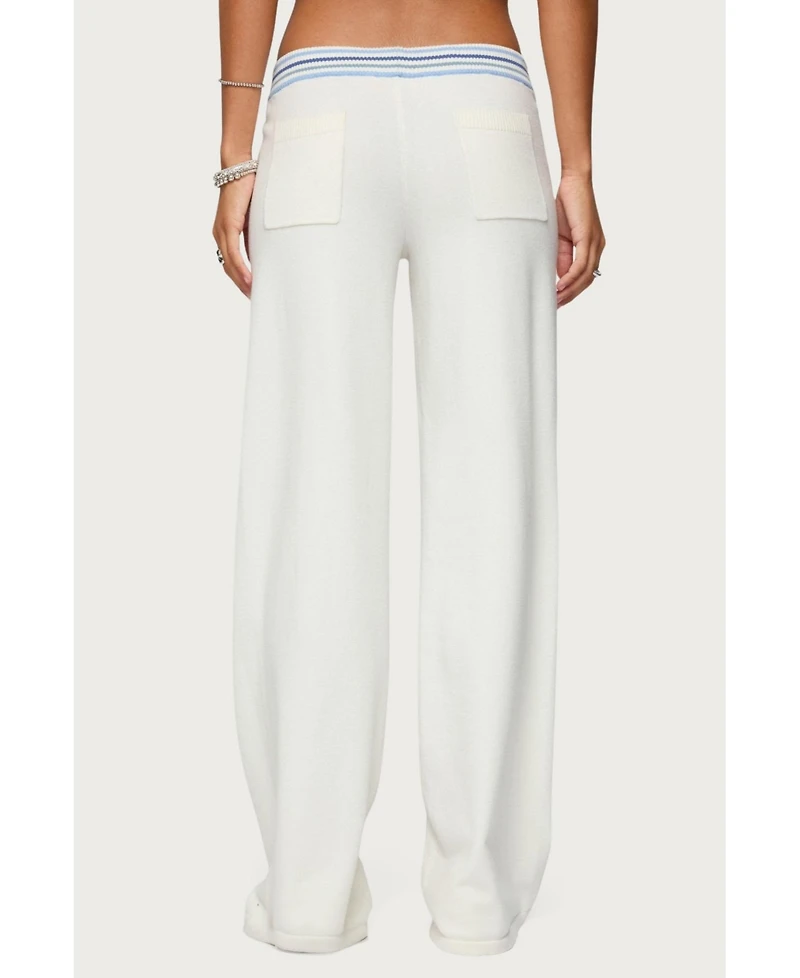 Edikted Women's Miya Stripey Knit Pants