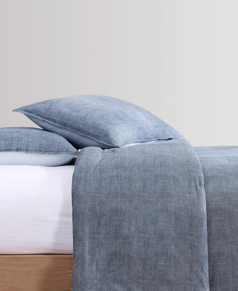 Tommy Hilfiger Classic Texture Cotton 3-Pc. Duvet Cover Set
