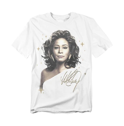 Logovision Men's Whitney Houston Graphite Star T Shirt