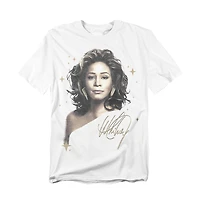 Logovision Men's Whitney Houston Graphite Star T Shirt