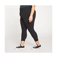 Universal Standard Womens Plus Next-to-Naked Cropped Legging