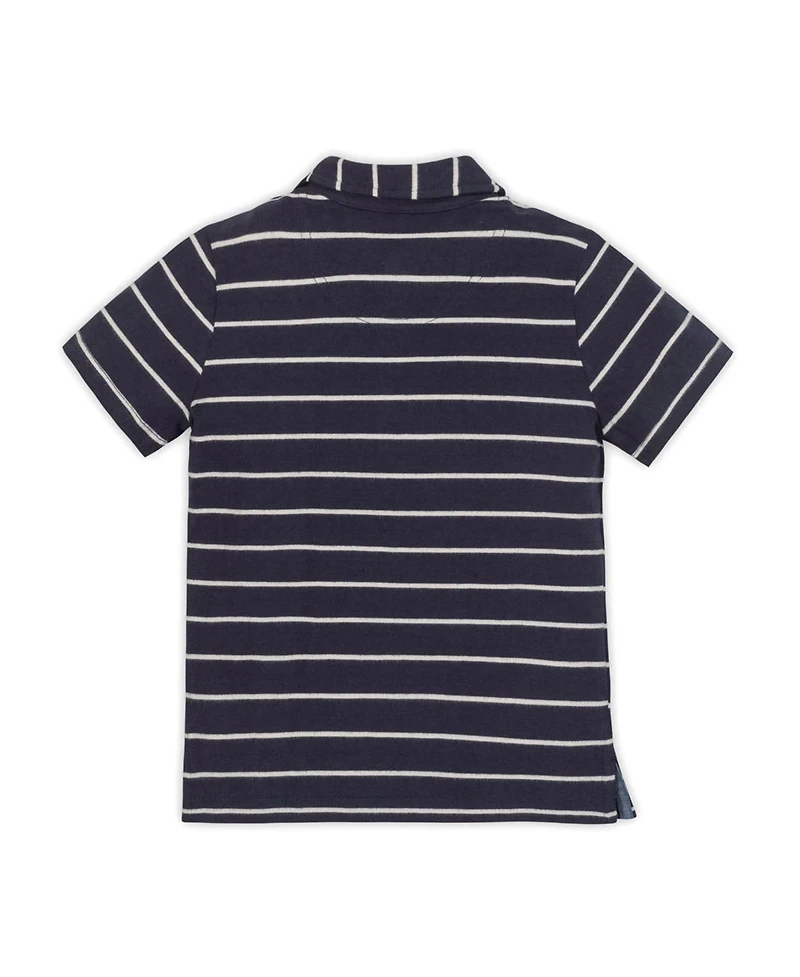 Hope & Henry Little and Big Boys' Organic Short Sleeve Jersey Polo