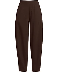 Lands' End Women's Sport Knit High Rise Barrel Ankle Pants