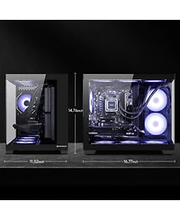 Ipason Gaming Desktop: Nvidia Rtx 5060 8G, Amd Ryzen 5 9600X, 32GB DDR5 Ram, 1TB Ssd, Liquid Cooling - Prebuilt Gaming Pc with Wi-Fi & Rgb