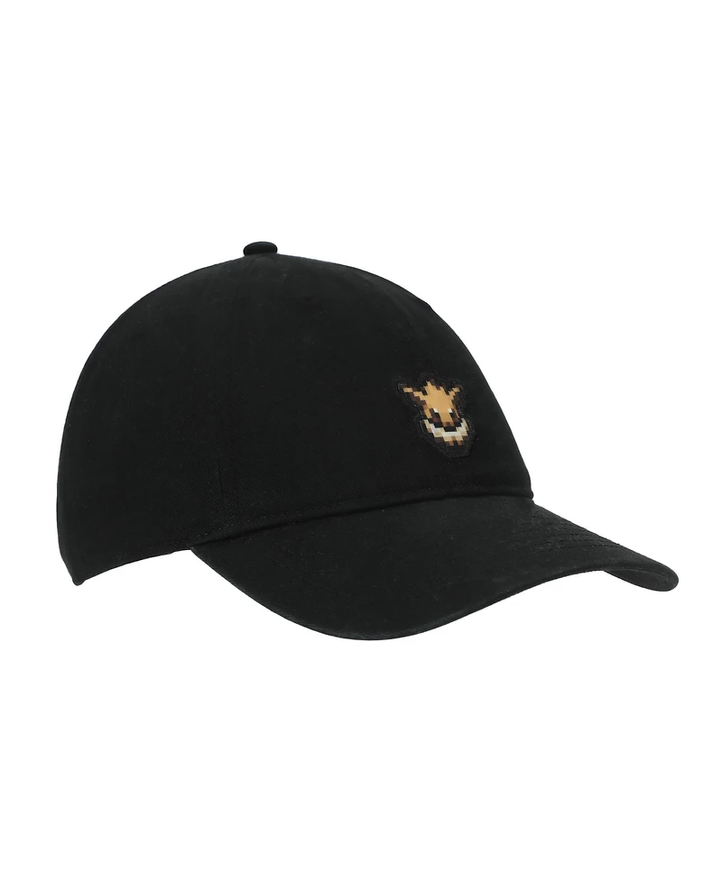 Pokemon Eevee Printed Patch Black Unstructured Baseball Cap