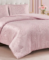 Juicy Couture Sparkle Zebra Jacquard 3-Pc. Comforter Set
