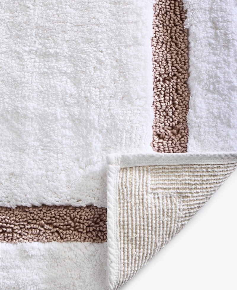Hotel Collection Linea Cotton Bath Rug, 20" x 34"