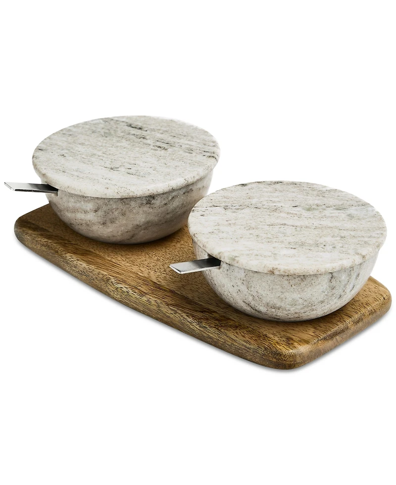Oake Marble Salt and Pepper Bowls, Macy's Exclusive