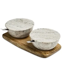 Oake Marble Salt and Pepper Bowls, Macy's Exclusive