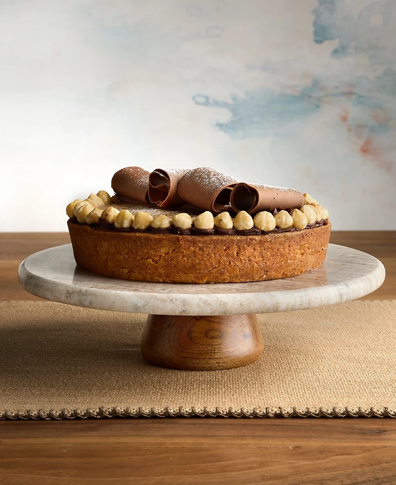 Oake Marble Wood-Base Cake Stand, Macy's Exclusive