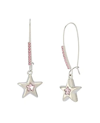 Betsey Johnson Faux Stone Star Dangle Earrings
