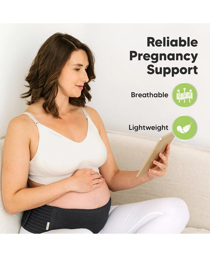 KeaBabies Maternity Belly Band for Pregnancy, Soft & Breathable Pregnancy Support Belt
