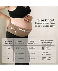 KeaBabies Maternity Belly Band for Pregnancy, Soft & Breathable Pregnancy Support Belt