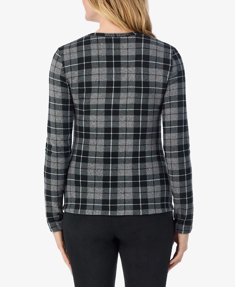 Cuddl Duds Crew Neck Top