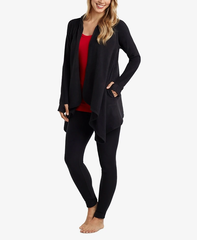 Cuddl Duds Women's Hooded Wrap Top