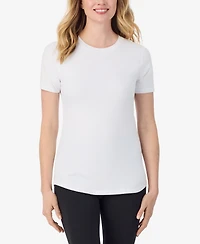 Cuddl Duds Women's Crewneck Short Sleeve T-Shirt