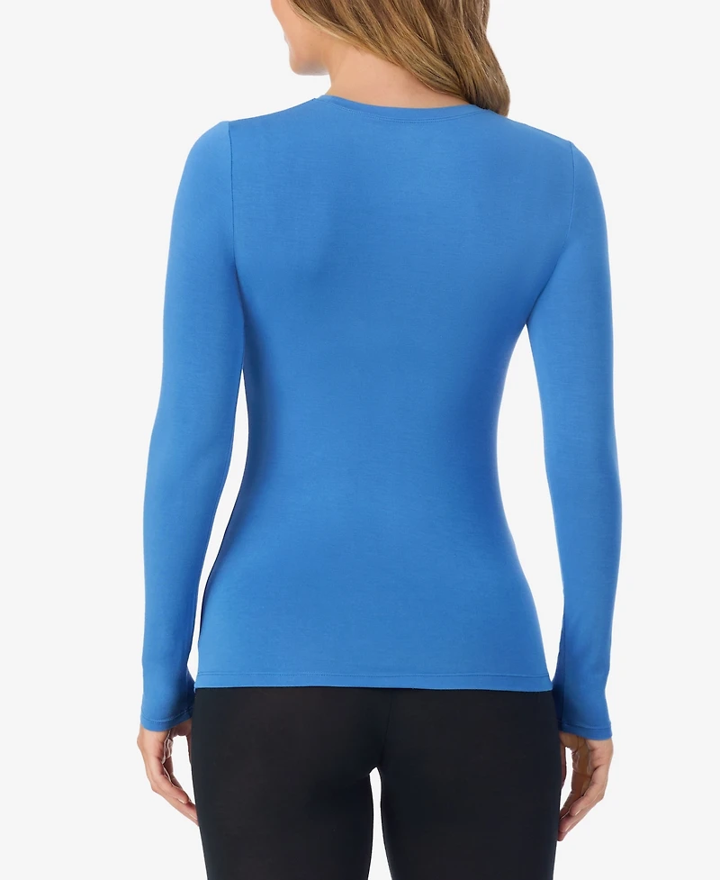 Cuddl Duds Petite Long Sleeve Crewneck Top