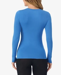 Cuddl Duds Petite Long Sleeve Crewneck Top