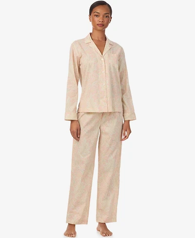 Lauren Ralph Women's Long Sleeve Pajama Set