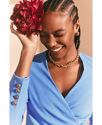 Isaac Mizrahi Women's Wrap Blazer