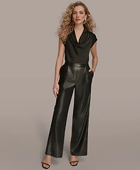 Donna Karan New York Women's Pull On Wide Leg Pants