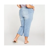 Universal Standard Women's Bae Boyfriend Crop Jeans
