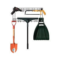 Gardenised Wall Mount Garden Tool Storage Rack Hook On Garage, Garden and Yard, Black