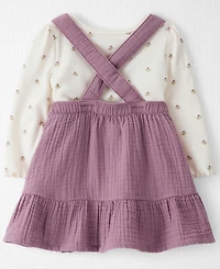 Little Planet by Carter's Baby Girls 2-Piece Organic Sleeveless Jumper Dress and Top Set
