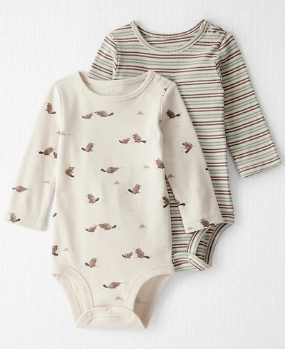 Little Planet by Carter's Baby Boys or Girls 2-Pack Organic Printed Bodysuits