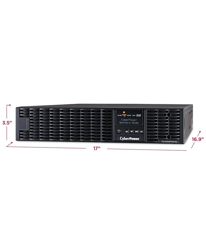 CyberPower OL1000RTXL2UN 1000VA/900W Smart App Online Rack/Tower Ups, 8x Nema 5-15R