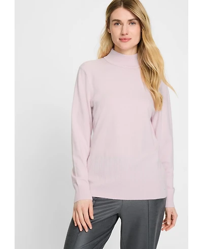 Olsen Solid Mock Neck Sweater
