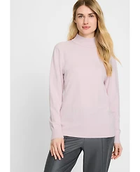 Olsen Solid Mock Neck Sweater