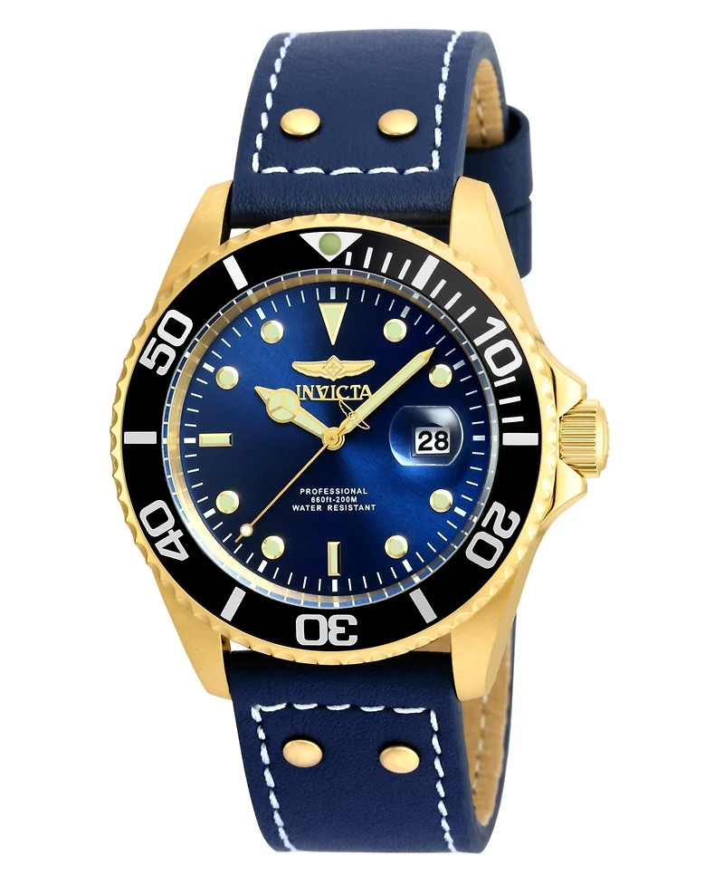 Invicta Men's Pro Diver Quartz 3 Hand Blue Dial Watch