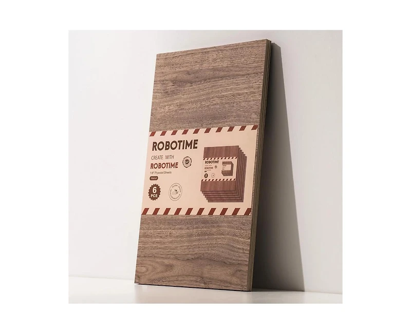 Robotime 3D Puzzles 3mm Walnut Plywood Crafting Wood Sheets Cutting Engraving Thin Walnut Boards for Wood Project, Multicolored, 11.81"19.69"