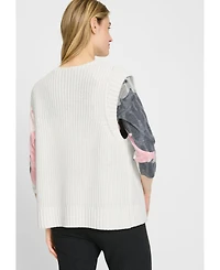 Olsen Cotton Blend Sweater Vest