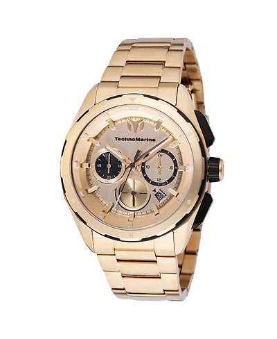 Technomarine Men's Tm-318094 Ocean Quartz Gold Dial Watch