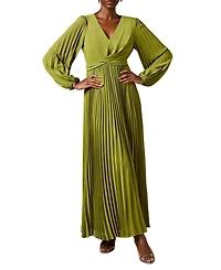 Coast Women's Pleated Wrap Front Dress