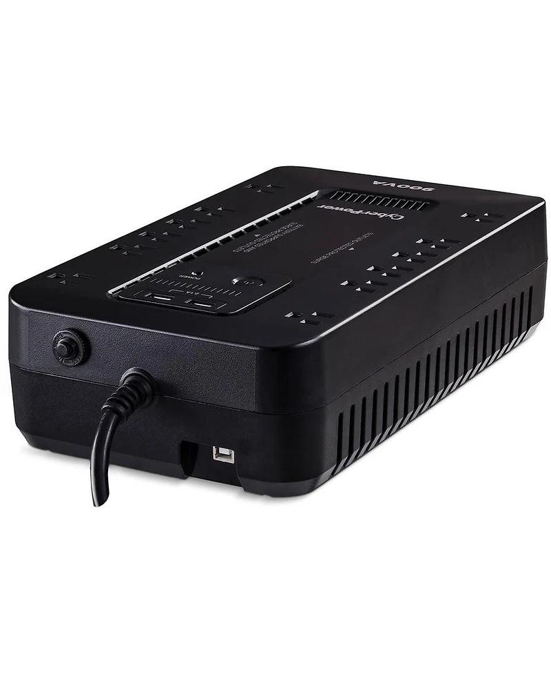CyberPower ST900U 12-Outlet Compact Standby Ups with 2x Usb Type-a Ports, 900 Va / 500W Power