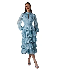 Coast Women's Jacquard Tiered Maxi Dress